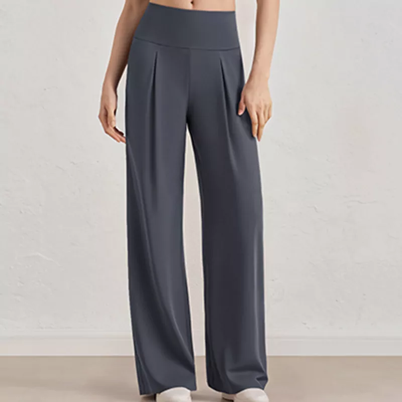 High-Waist Wide-Leg Sports Yoga Pants