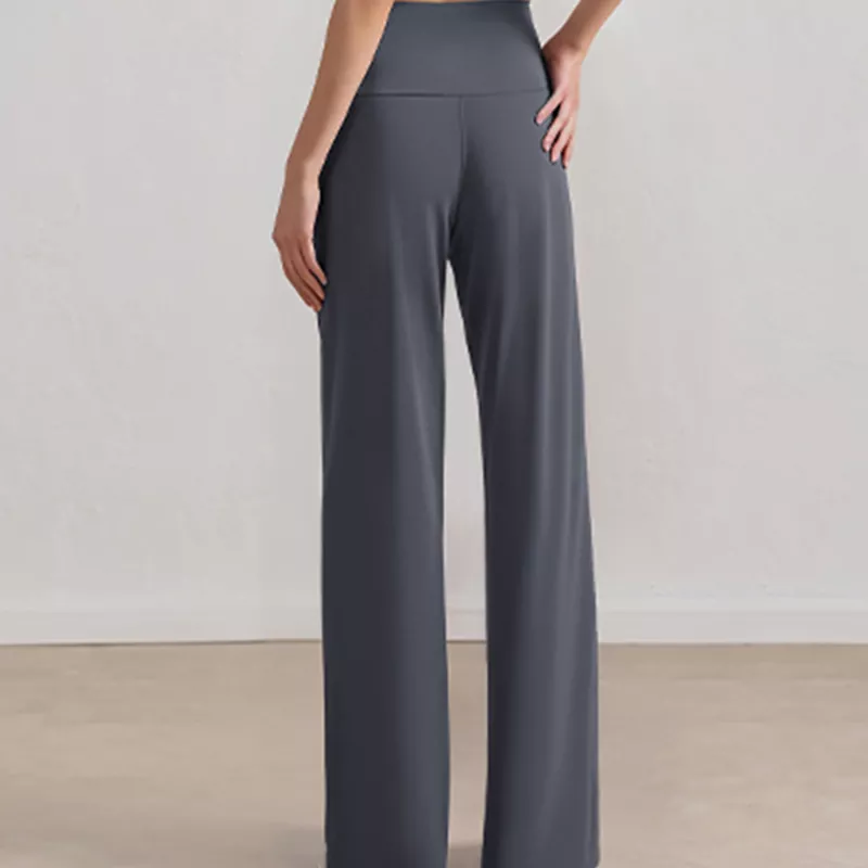 High-Waist Wide-Leg Sports Yoga Pants