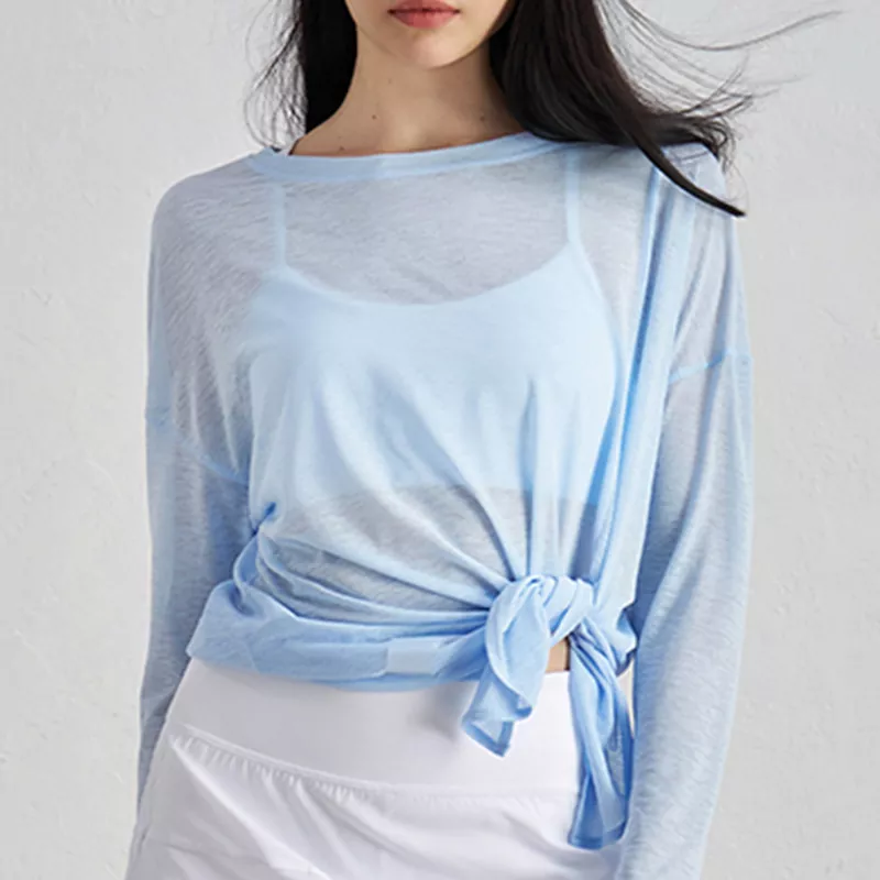 Loose And Thin Long-Sleeved Yoga Top