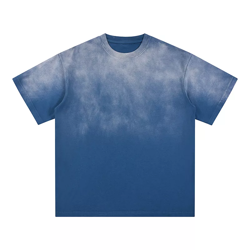 Loose Washed Gradient Cotton Men's T-Shirt