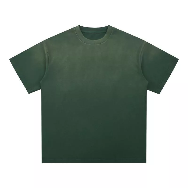 Loose Washed Gradient Cotton Men's T-Shirt