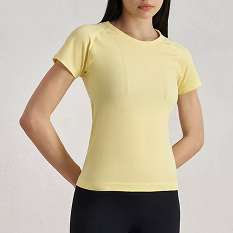 Seamless Antibacterial Slim-Fit Yoga Top