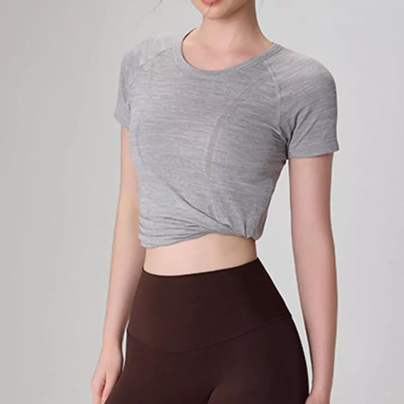 Seamless Antibacterial Slim-Fit Yoga Top