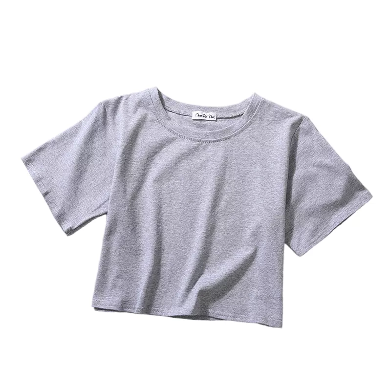 Solid Color Short Summer Versatile Women's T-shirt