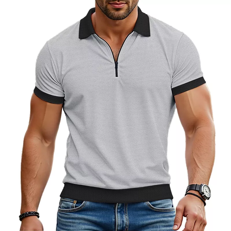 Summer Lapel Polo Shirt Men's T-Shirt