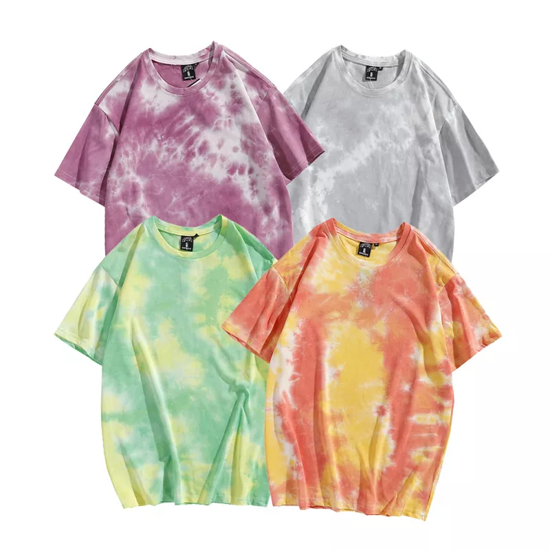 Loose Tie Dye Cotton Women's T-Shirt